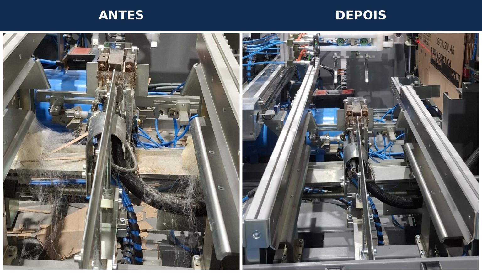 Comparação de antes e depois de uma intervenção DADE